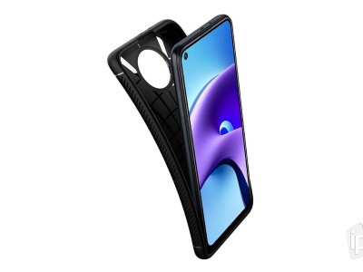 Spigen Rugged Armor (�ierny) - Ochrann� kryt (obal) na Xiaomi Redmi Note 9T