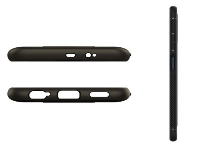 Spigen Rugged Armor (ierny) - Ochrann kryt (obal) na Xiaomi Redmi Note 9T