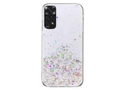 TPU Sequins Glitter Case (strieborný) - Ochranný kryt s trblietkami pre Xiaomi Redmi Note 11 Pro 5G