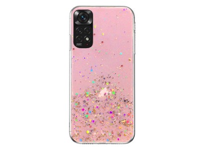 TPU Sequins Glitter Case (ružový) - Ochranný kryt s trblietkami pre Xiaomi Redmi Note 11 / Note 11S