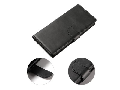 Elegance Stand Wallet II (ern) - Penenkov pouzdro pro Sony Xperia 5 III