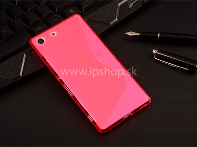 Ochranný gelový kryt (obal) Pink Wave (ružový) na Sony Xperia M5 / M5 Dual **VÝPREDAJ!!
