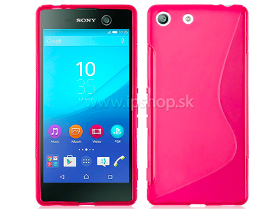 Ochrann� gelov� kryt (obal) Pink Wave (ru�ov�) na Sony Xperia M5 / M5 Dual **V�PREDAJ!!