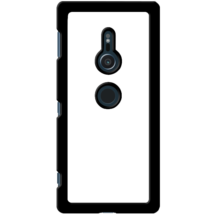 Kryt (obal) s potiskem (vlastní fotkou) s černým plastovým okrajem pro Sony Xperia XZ2
