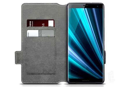 Peaenkov puzdro Slim Wallet pre Sony Xperia XZ3 - ierne