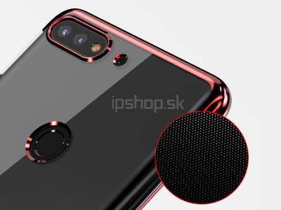 Glitter Series Red (�erven�) - Ochrann� kryt (obal) na Huawei Y7 Prime 2018 / Honor 7C **AKCIA!!