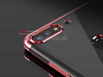 Glitter Series Red (�erven�) - Ochrann� kryt (obal) na Huawei Y7 Prime 2018 / Honor 7C **AKCIA!!