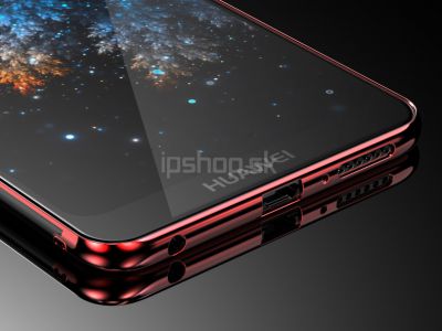 Glitter Series Red (�erven�) - Ochrann� kryt (obal) na Huawei Y7 Prime 2018 / Honor 7C **AKCIA!!