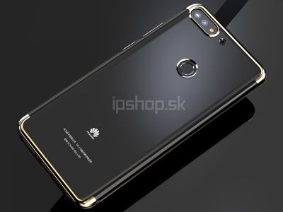 Glitter Series Gold (zlat) - Ochrann kryt (obal) na Huawei Y7 Prime 2018 / Honor 7C