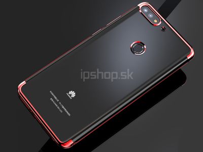 Glitter Series Red (červený) - Ochranný kryt (obal) na Huawei Y7 Prime 2018 / Honor 7C **AKCIA!!