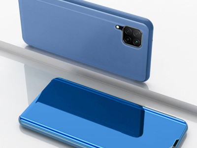 Mirror Standing Cover (modr) - Zrkadlov puzdro pre Huawei P40 Lite **AKCIA!!