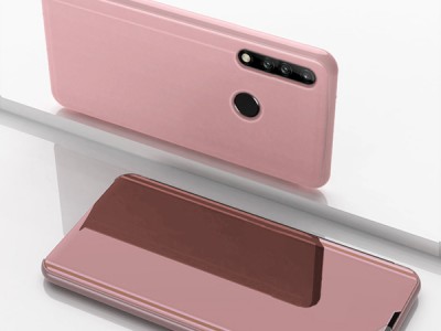 Mirror Standing Cover (ruov) - Zrkadlov puzdro pre Huawei P40 Lite E **AKCIA!!