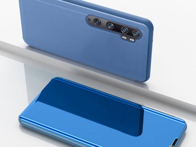 Mirror Standing Cover (modr) - Zrkadlov puzdro pre Xiaomi Mi Note 10 / Note 10 Pro