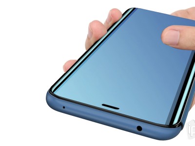Mirror Standing Cover (modr) - Zrkadlov puzdro pre Motorola G8 Power Lite **AKCIA!!