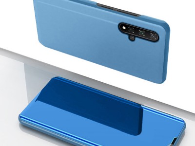 Mirror Standing Cover (modr) - Zrkadlov puzdro pre Honor 20 / Huawei Nova 5T **AKCIA!!